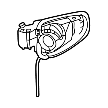 Mopar 68335734AC Door - Fuel Filler 68335734AC Mopar Door - Fuel Filler Illustration 1 of 1