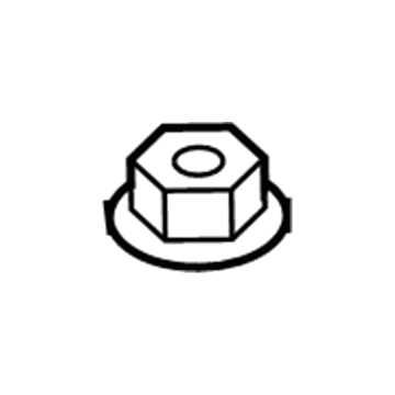 Mopar 6508792AA Seat Belt Assembly Nut, Rear