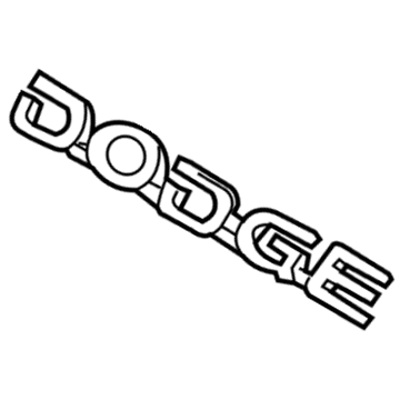 Mopar 5116021AA Nameplate, Rear Mopar 5116021AA Nameplate, Rear