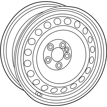 Ram 68464949AA Wheel, Steel