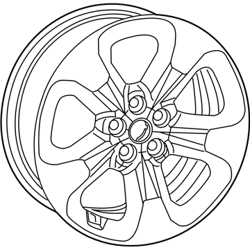 Ram 68263169AA Wheel, Alloy
