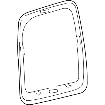 Jeep 55360509AA Quarter Glass Spacer