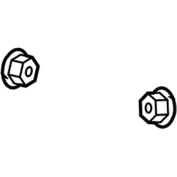 Jeep 6104718AA Mount Bolt Lock Nut