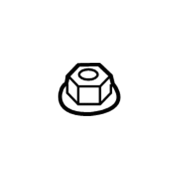 Jeep 6101831 Upper Mount Nut