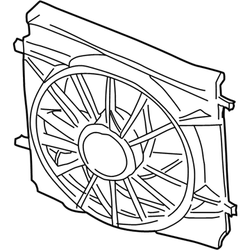 Jeep Liberty Fan Shroud - 52079879AB