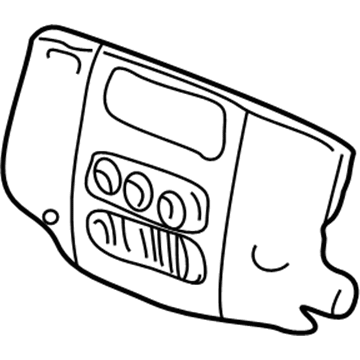 Dodge 5GV52WL5AB Center Bezel