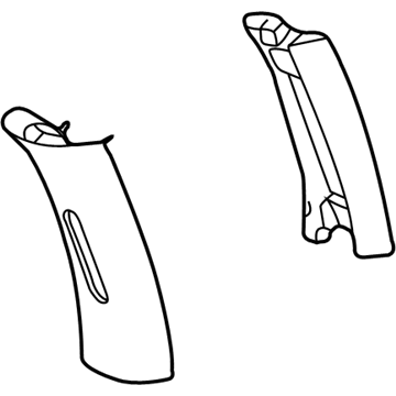 Mopar PY73TL2AB Center Pillar Trim, Upper Driver Side