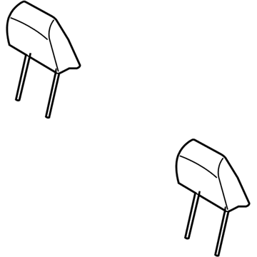 Dodge 1FL811D5AA Headrest