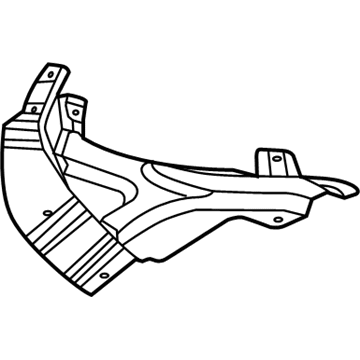 Mopar 68139710AB Splash Shield, Front Passenger Side
