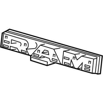 Ram 68341469AB Nameplate Backing Plate