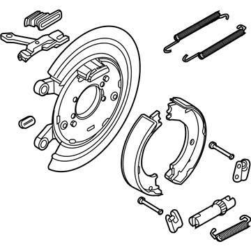 Mopar 52113468AF Parking Brake, Rear