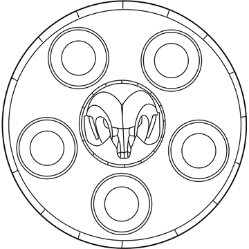 Dodge 5KG75S4AAC Center Cap