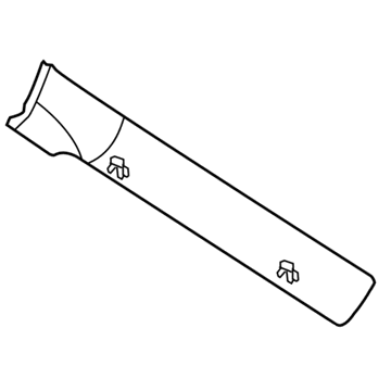 Mopar 1CF70DX9AC Side Molding, Passenger Side