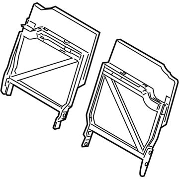 Mopar 1CR761D5AA Seat Back Panel, Rear Passenger Side