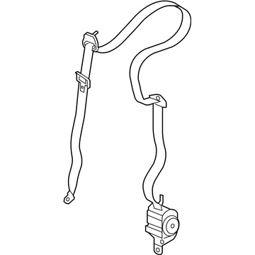 2005 Dodge Durango Seat Belt - 5HP58BD1AE