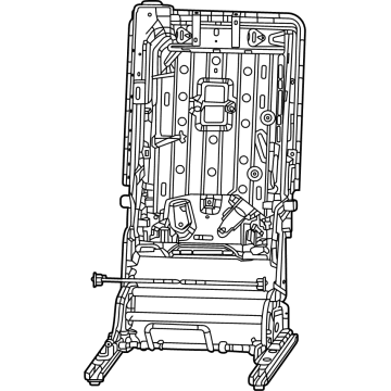 Mopar 68423290AI Seat 68423290AI Mopar Seat Illustration 1 of 1