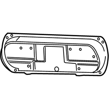 Mopar 1DR91XDVAB Back Panel, Gray, Rear Outer