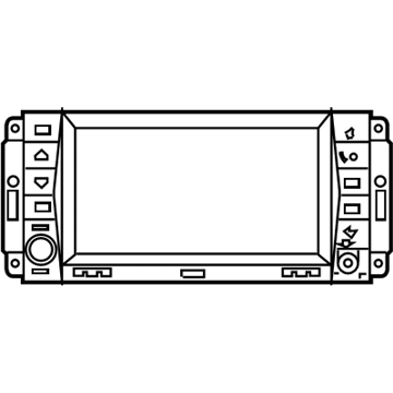 Mopar 68283877AD Display Unit Mopar 68283877AD Display Unit