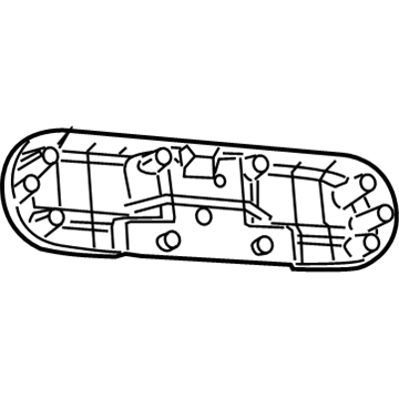 Mopar 1DR93XDVAA Reinforcement Panel, Gray, Rear Inner