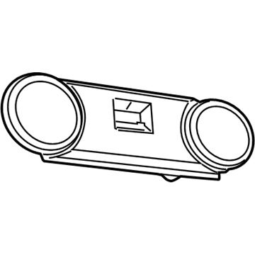 Mopar 1DR92XDVAA Speaker Housing, Gray, Rear