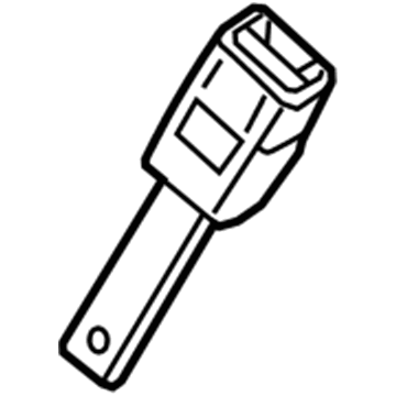 Mopar 1BY451DVAB Buckle End, Dark Gray, Front Inner Passenger Side Mopar 1BY451DVAB Buckle End, Dark Gray, Front Inner Passenger Side