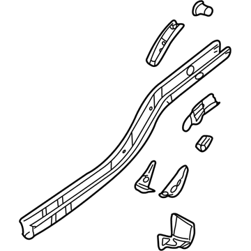 Jeep 5080851AE Side Rail Assembly