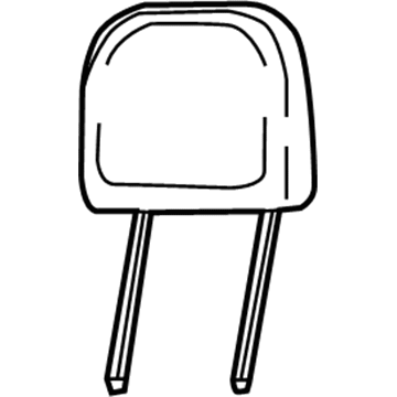 Jeep 5VE19DX9AA Headrest, Outer