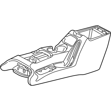 Jeep Liberty Center Console Base - WD851DVAB