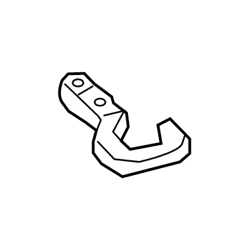 Mopar 68334733AB Tow Hook, Red, Rear