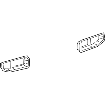 Mopar 68341764AA Trim Bezel, Black, Rear Passenger Side Mopar 68341764AA Trim Bezel, Black, Rear Passenger Side