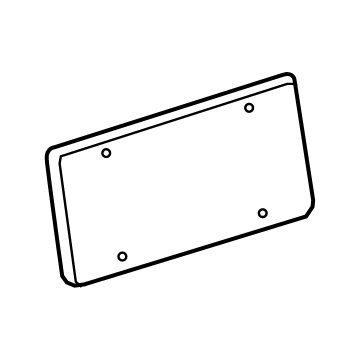 Mopar 68465407AA License Mount, Rear