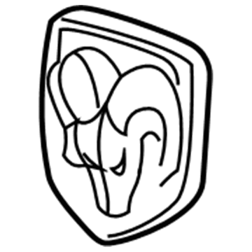 Ram 1ZP19DX8AA Emblem