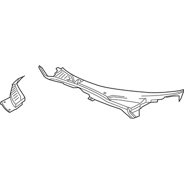 Mopar 5NV04RXFAE Cowl Grille, Passenger Side