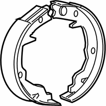 Dodge 5191215AB Parking Brake Shoes