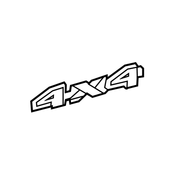 Mopar 68223747AB Nameplate, Rear