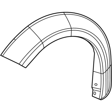 Mopar 6TN40TZZAE Wheel Flare, Front Passenger Side