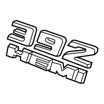 Dodge 68086136AE Nameplate