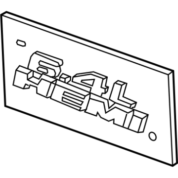 Mopar 68146064AB Nameplate, Front