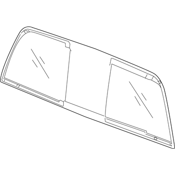 Dodge 68157025AF Back Glass