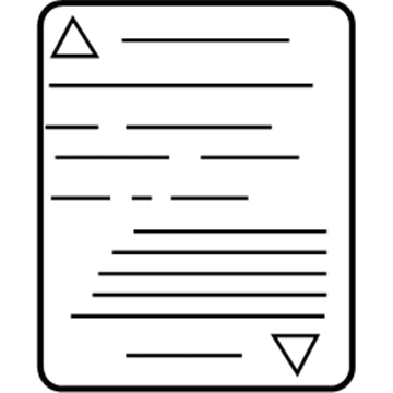 Dodge 5121112AA Warning Label