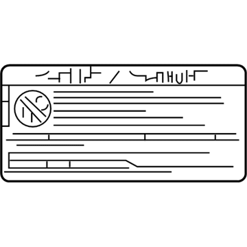 Dodge 5096859AA Air Bag Label