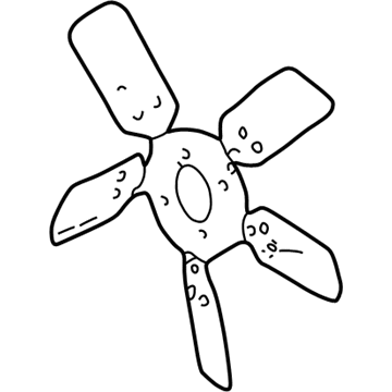 Jeep 52027893 Fan Blade