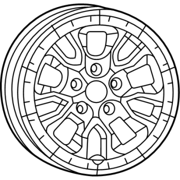 Jeep 68628321AA Wheel, Alloy