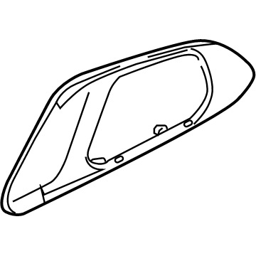 Mopar 6FL32NA5AA Handle Bezel, Black, Front Inner Passenger Side