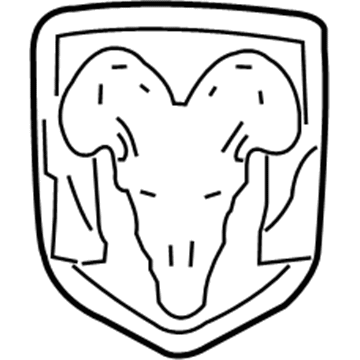 Dodge 68006601AA Medallion