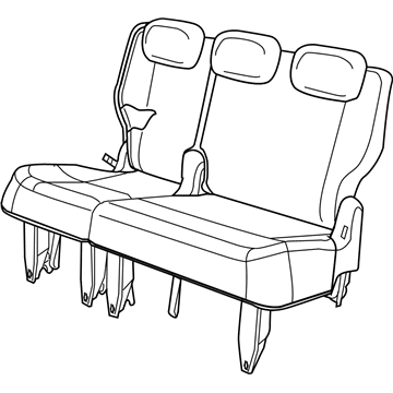 Dodge 1BW841D5AA Seat Assembly