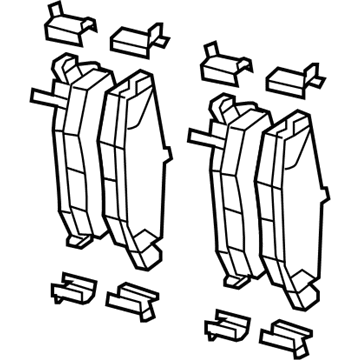 Jeep 68003776AA Brake Pads