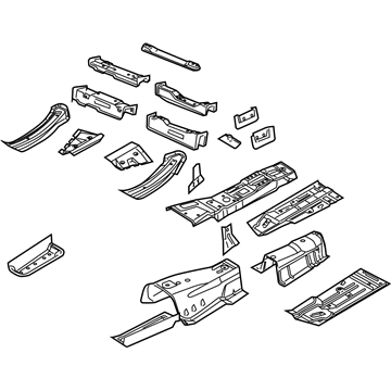 Dodge 5112769AG Front Floor Pan