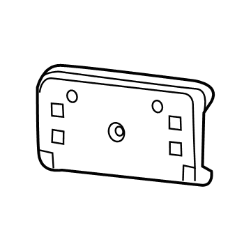 Mopar 68295610AA License Bracket