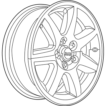 Jeep 1CG34PAKAA Wheel, Alloy